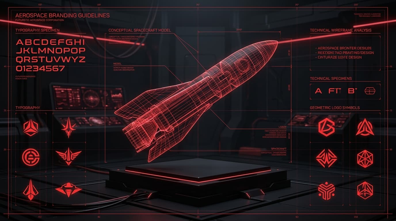 Design futurista representando branding e identidade visual